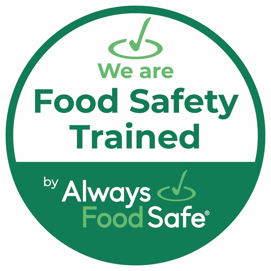 “We are Food Safety Trained” Badge by Always Food Safe